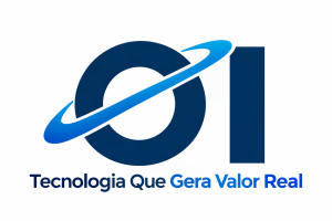 Logo Oportunidade IA com fundo azul-marinho